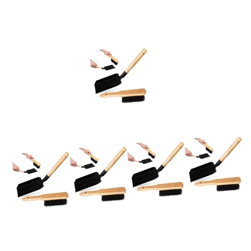 TOYANDONA 5 Set Set di pennelli spatola spazzola per Multifunzione kit vanga pala attrezzi da spazzola per la pulizia con manico a spazzola accessorio di legno
