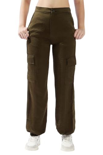 Pantalon en polyester femme ample pour un style chic de bureau