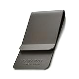 [タバラット] マネークリップ メンズ 指紋がつかない 日本製 真鍮 サンドブラスト加工 札ばさみ (ブラック)