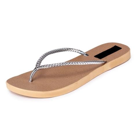 Joda Ghar Flexi Womens Elegant EVA V Shape Slipper for Party, Office, and Summer Wear-Silver (B0D3F35LXW) Amazon Price History, Amazon Price Tracker