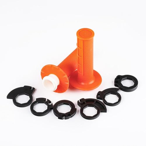 Guidon moto 22 mm orange 7/8 pouces pour guidon motocross et naked