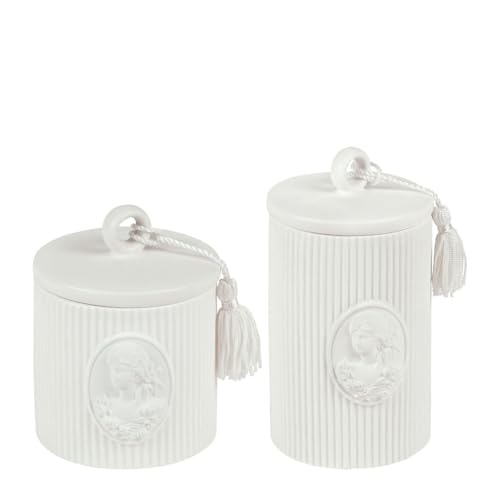 Ulteriori informazioni Composizione: ceramica Piccolo modello: ⌀ 9,5 x 13 cm Modello grande: diametro: 9,5 x 18,5 cm