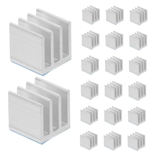 STOBAZA 20pcs Heat Sink Radiator Cooler Thermal Tape Thermal Tape Aluminum