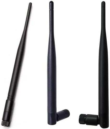 2 Pack Dual Band WiFi 2.4GHz 5GHz 5.8GHz 6dBi MIMO RP SMA Male Aerial Antenna for WiFi Router Range Extender Gateway Wireless Mini PCI Express PCIE Network Card USB