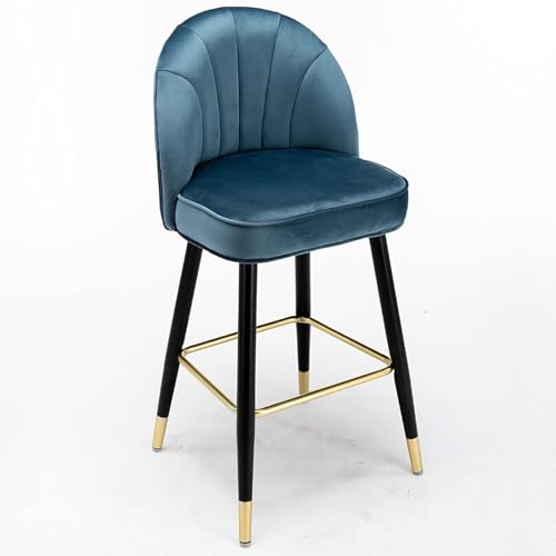 Chaises de bar hauteur comptoir velours tabourets design moderne cuisine avec dossier 150 kg