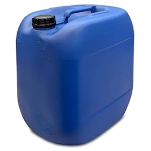 kanister-vertrieb® Wasserkanister Trinkwasserkanister Kanister BPA-frei lebensmittelecht (30 L blau)+ Etiketten