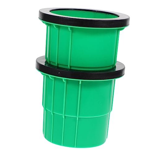 Yardwe 2pcs Outdoor Stilt Green Non Slip Balance Trainer for Fun Sensory Development for Exercise and Parent Interaction