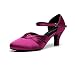 Women's Comfortable Low Heel Satin Wedding Ballroom Latin Taogo Dance Shoe Heel 2.2"