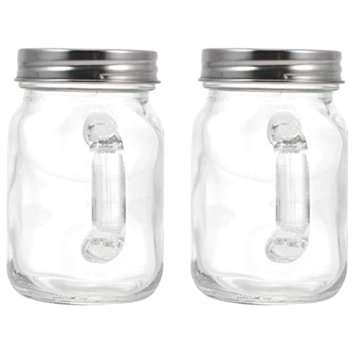 BESTonZON 2stücke Glas Gewürzbehälter Transparente Salzstreuer Pfefferstreuer Kleine Gewürzgläser Aus Glas Salz Und Pfefferbehälter Zur Aufbewahrung Von Gewürzen Für Küche