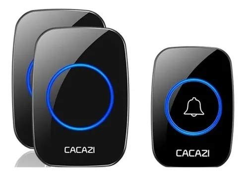 Campainha Sem Fio Cacazi Com Dois Receptores