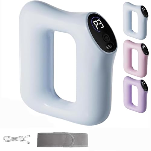 Anillo multifuncional para fascia de todo el cuerpo, vibraciones profundas en los tejidos, masajeador eléctrico ergonómico para fascia, modos de masaje ajustables (Azul)