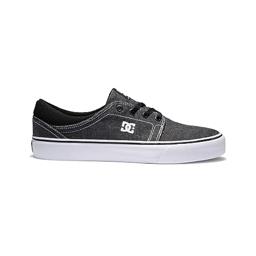 DC Men's Lynx Zero Casual Skate Shoe, Black/Black/White, 5.5