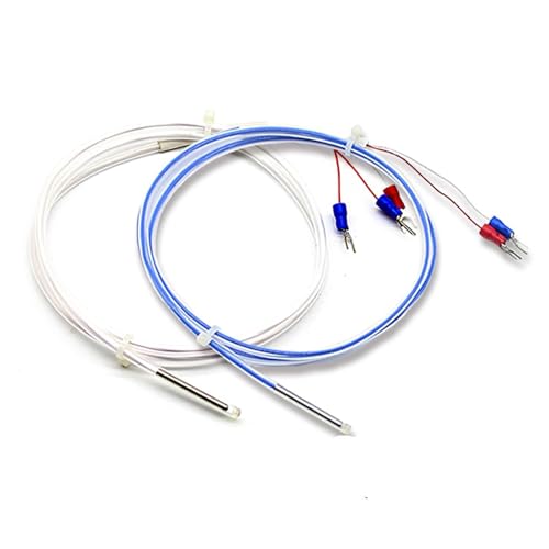 Capteur de température PT100 précis, thermocouple type K avec câble 3.0M et sonde 3 fils isolée