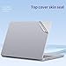 Yiodelu 3 in 1 Laptop Skin Vinyl Sticker Decal for 2024-2021 MacBook Pro 14 M4 M3 M2 M1 Pro/Max (A3112 A3401 A3185 A2992 A2918 A2779 A2442) Laptop Full Body Wrap Anti-Scratch Protective Cover（Silver）