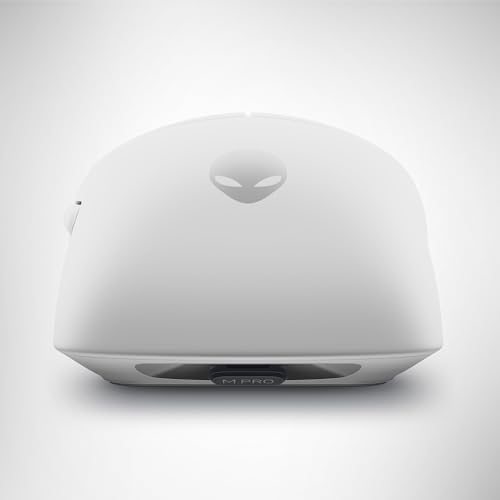 Alienware Pro Souris Gaming Sans Fil, réponse 4 KHz, commutateurs optiques magnétiques, ultralégère <60 g, 120 h d’autonomie, capteur 26 000 PPP, Lunar Light