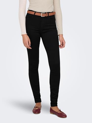 ONLY Damen Onlroyal High Sk Pim600 Noos 15093134 Jeans, Schwarz, EU XL/34
