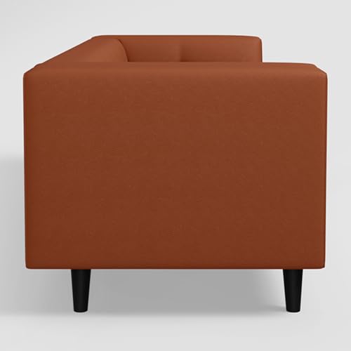 Image of Interio by Godrej Suez 3-Seater Synthethic Leather Sofa with Arms