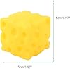 Yellow Cheese Squeeze Toy,Soft Novelty Toy, Rebounding Sensory,Help for Relax,Focus, Sensory Cheese for & Adults, Food Theme Cheese Cubes Squishy Toys,Stress Balls for Adults (﻿Yellow 1) #2