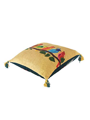 Image of eyda Digital Printed Cushion Covers With Zipper (Pack Of 2) 18X18 Inches,Velvet Reversible Pillow Covers,Decorative Throw 200 TC Cushion Covers,Square Cushion Cover,Green