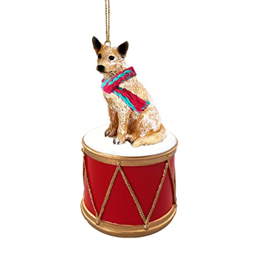 Little Drummer Australian Cattle Dog Christmas Ornament - Hand Painted - Delightful #TOP20