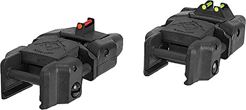 Evike Airsoft - Dual-Profile Rhino Fiber Optic Flip-up Sight (Color: Black)