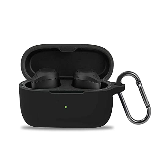 Jabra Elite 5�p �P�[�X [HVUYAL] �����h�~�p�̃t�b�N�𓋍ڂ��� �y�� �L�Y�h�~ �h�o �����ɂ��� �_�炩�ȃV���J�Q���̃X�|�[�c�N�[���ȃf�U�C�� �Ռ� �z�� �X���� �\�t�g �P�[�X�J�o�[ �����h�~�ی�(�u���b�N)