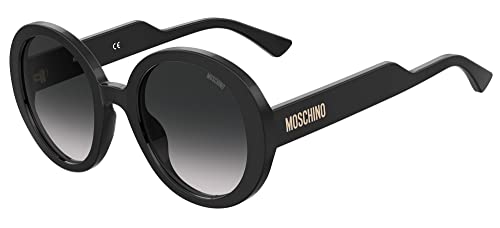 Non Polarizzato Moschino Occhiali da Sole MOS125/S Black/Dark Grey Shaded 52/23/140 donna
