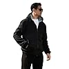 LBL Men's Hoodies Full Zip Up Fleece Jacket Casual Hooded Sweatshirt Plus Size Winter Warm Coat W11 Black 3XL #4