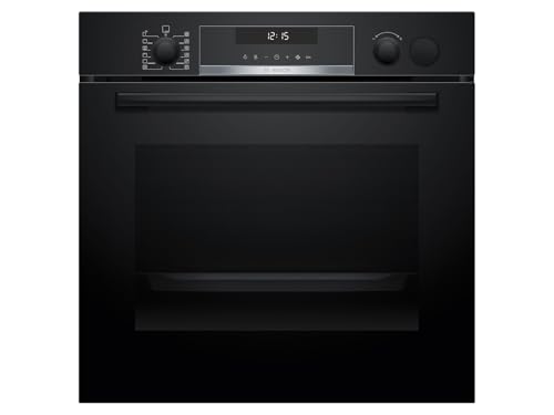 Bosch HRG578CB7 Série 6 Four encastrable intelligent avec assistance à la vapeur 60 x 60 cm, fabriqué en Allemagne, pyrolyse, thermomètre de friture,...