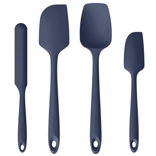 U-Taste BASICEUST05-SET4-MB-US Heat Resistant Silicone Spatulas: 480ºf Hot Proof Food Grade Flexible Silicon Baking Scraper cover