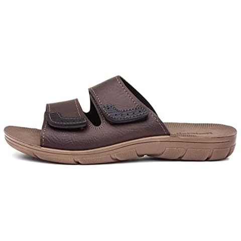 RED FISH Mens Brown Mule Sandal - Size 10.5 UK - Brown Cover