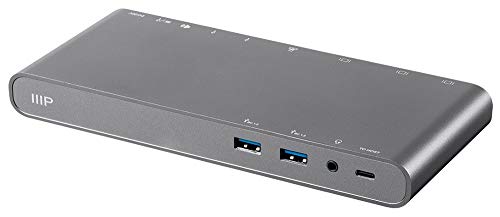Monoprice USB-C Dual-Monitor Docking For USB-C Laptops, MST and Power Delivery up to