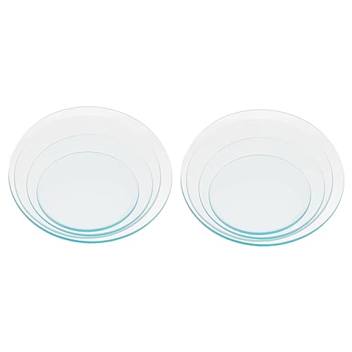 Solustre 8er-Set Transparentes Labor-Uhrgläser