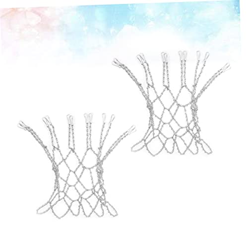4 Pcs Basketball Rim Outdoor Baseball For Outside Toys Basketball Net Replacement Basketball Hoop Outdoor Metal Chain Basketball Net Goal Net Basketball Ring Steel Chain #TOP1