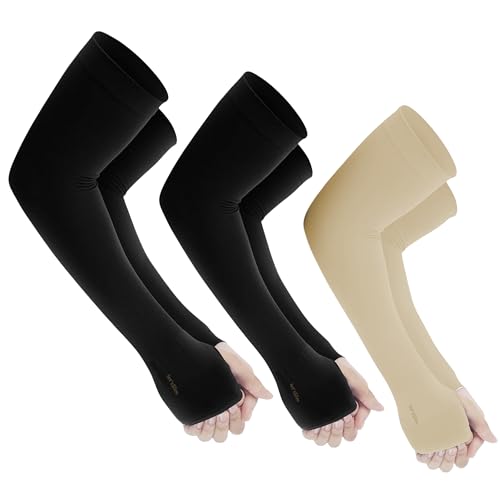 Image of Yuneek Arm Sleeves For Men & Women UV Sun Protection, UPF 50 Cool Arm Hand Cover Unisex For Bike ride,Golf,cricket,cycling,yoga,gym Sports