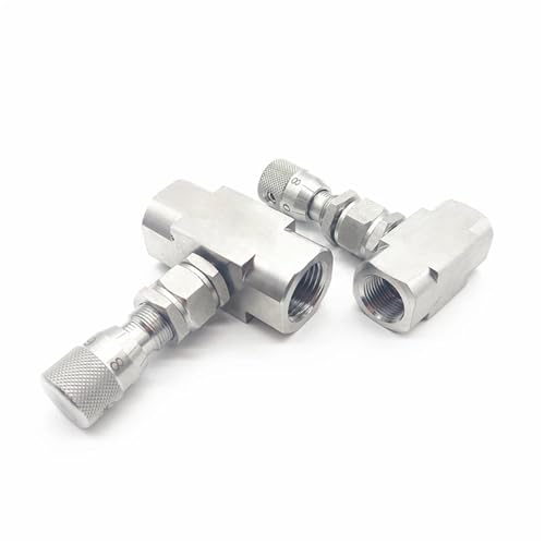Vanne de regulation inox 304 de haute precision filetée 3/8 - 6
