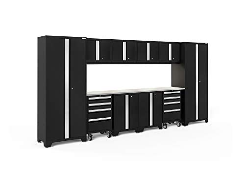 NewAge Products Bold Series Black 12 Piece Set, Garage Cabinets, 63206