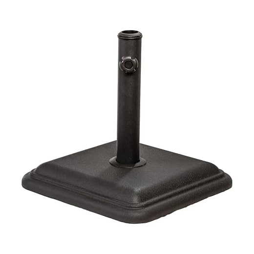 Best weight for patio umbrella stand 26 Pound Cast Stone Umbrella Base