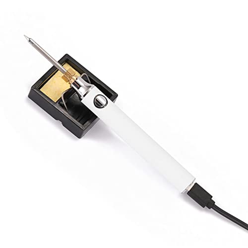 ERYUE Ferro de solda elétrico,Ferro de solda de carregamento USB 5 V 8 W Kit de ferro de solda elétr