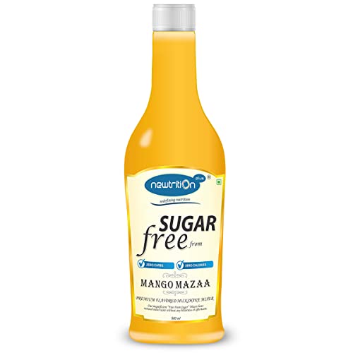 Newtrition Plus Redefining Nutrition Mango - Sugar Free Syrups (Zero Calorie, Keto Friendly) 500 Ml - Liquid