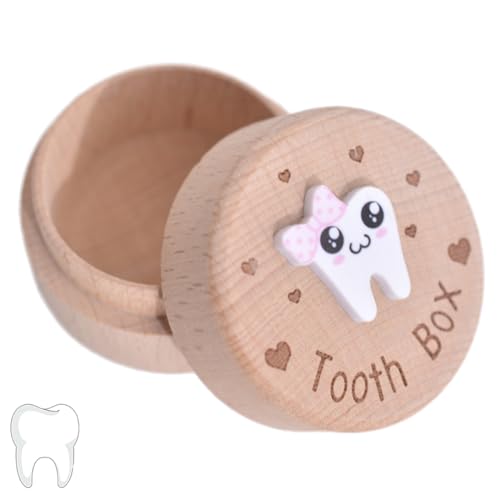ZEPIQOR 1 pcs Boite a Dents de Lait, Boite a Dents de Lait Garcon avec Motif de Dents de Lait pour garçons et filles, Boite à Dents de Lait pour Stockage des...