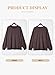 Eytino Women Plus Size Long Sleeve Crewneck Sweatshirt Casual Comfy Fall Fashion Outfits Clothes,5X Desert Palm
