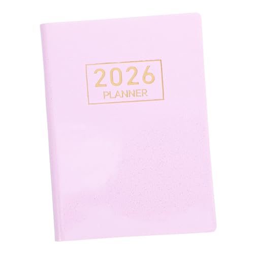 Gogogmee Mini Tagesplaner Praktisch Tragbar PU Einband Stabiles Buchbindeverfahren Dicker Kalender für Effiziente Wochen Monatsplanung für Lehrer und Business Nutzer