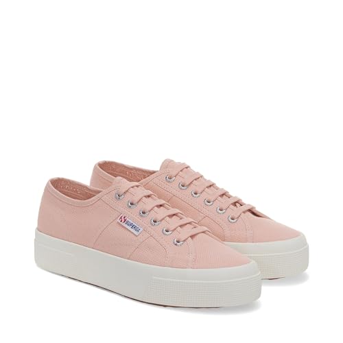 Image of Superga - Womens 2740 Platform Shoes, Color Pink Blush /F Avorio, Size: 5.5 M US Mens /7 M US Womens