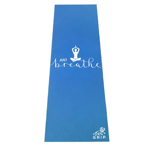 Grip Yoga Mat For Women & Men - 36(Inches) x 78(Inches), (8MM) Thickness, Just Breathe Design, Anti-Slip Yoga Mat For Gym Workout, Exercise Mat For Home & Gym, (Blue) (B0DGTS2QQF) Amazon Price History, Amazon Price Tracker