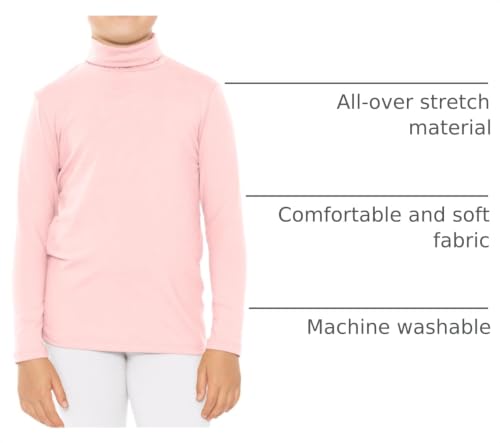 Image of STRETCH IS COMFORT Girl's Oh So Soft Long Sleeve Turtleneck | Youth Size 2-16