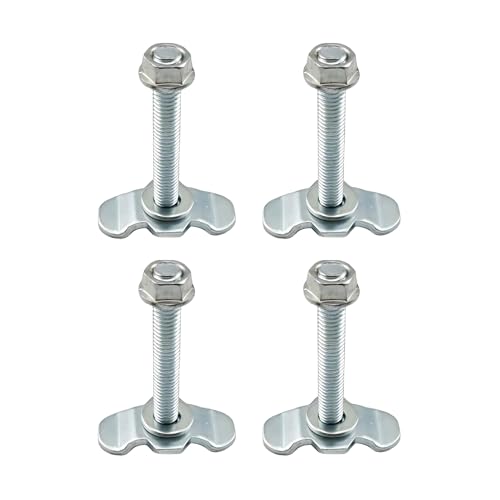 Bulloni L-Track | L-Track Doppia Linguetta Perno Filettato Dado Per Ancoraggio Montaggio | 4 Pezzi Di Ancoraggio Per Auto | Per ATV Pickup Aerei Furgone SUV Rimorchio Controllo Carico