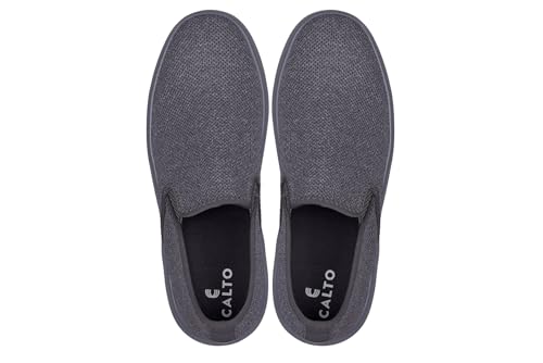 Image of CALTO Men's Invisible Height Increasing Elevator Shoes - Fashion Lightweight Slip-on Sporty Sneakers - 2.8 Inches Taller