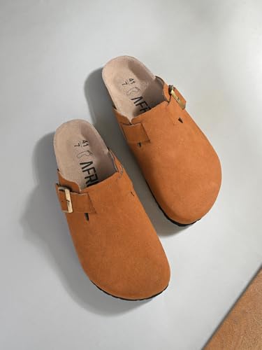 Image of AFROJACK Men's Leather Sandals Lightweight With EVA Sole