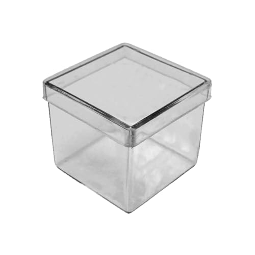Kit 10 Caixinha Transparente Acrílica 5x5cm Lembrancinha Festa Brindes Docinhos